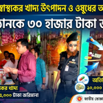 ভোক্তা অধিকার অভিযানে ৩০ হাজার টাকা জরিমানা