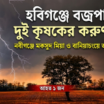 ধান কেটে ঘরে ফেরা হলো না আব্দুল সালাম ও মকসুদ মিয়ার