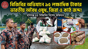 বিজিবির অভিযান: পাথরের নিচে লুকানো অবৈধ ওষুধ ও জিরা উদ্ধার