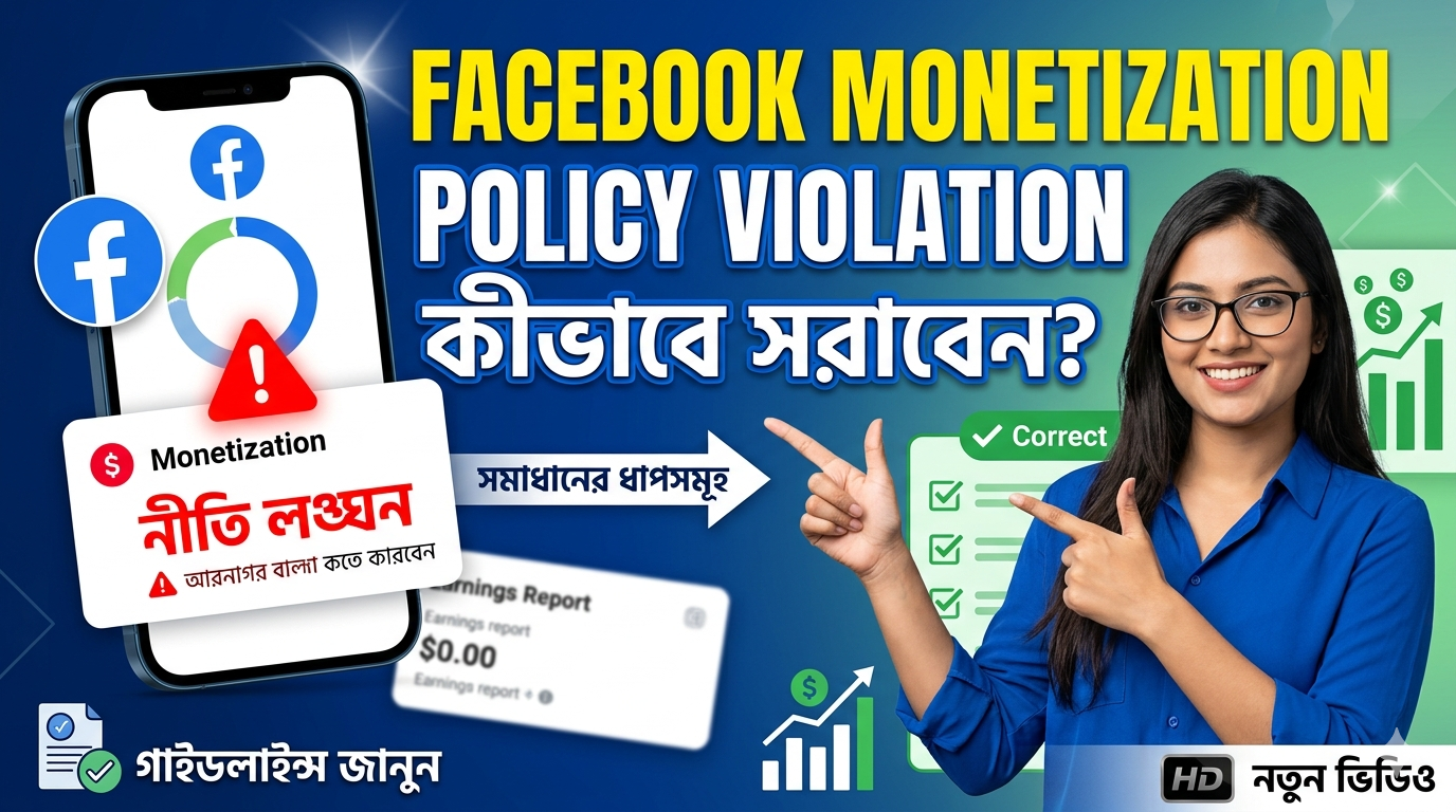 Facebook Monetization Policy Violation Remove