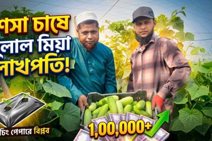 দুলাল মিয়ার জমিতে যেন সবুজের সমারোহ