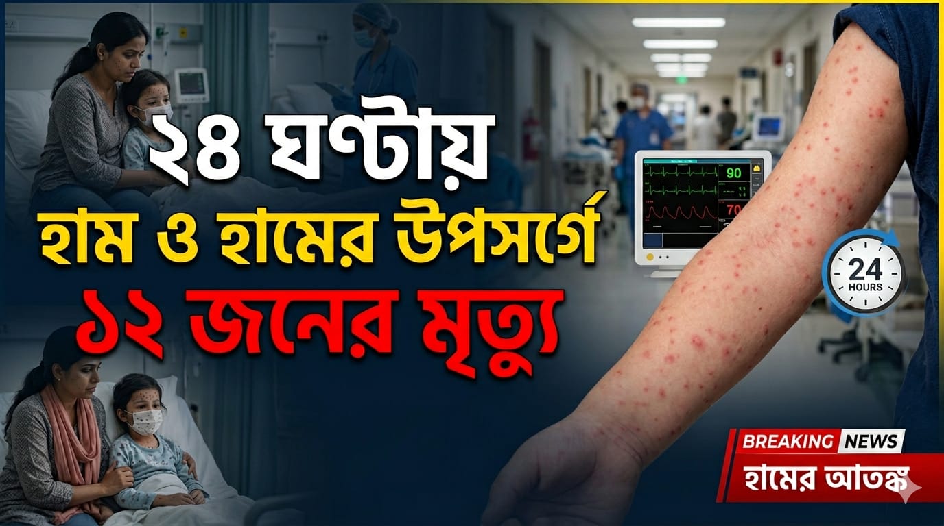 দেশে ২৪ ঘণ্টায় হাম ও হামের উপসর্গে ১২ জনের মৃত্যু