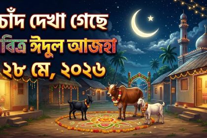 চাঁদ দেখা গেছে ২৮ মে পবিত্র ঈদুল আজহা