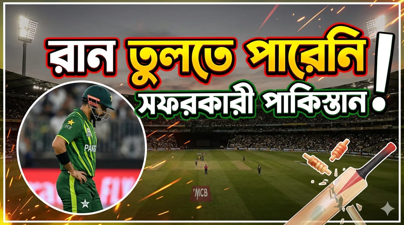 রান তুলতে পারেনি সফরকারী পাকিস্তান