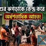 দুই শিশুর ঝগড়াকে কেন্দ্র করে সংঘর্ষে অর্ধশতাধিক আহত