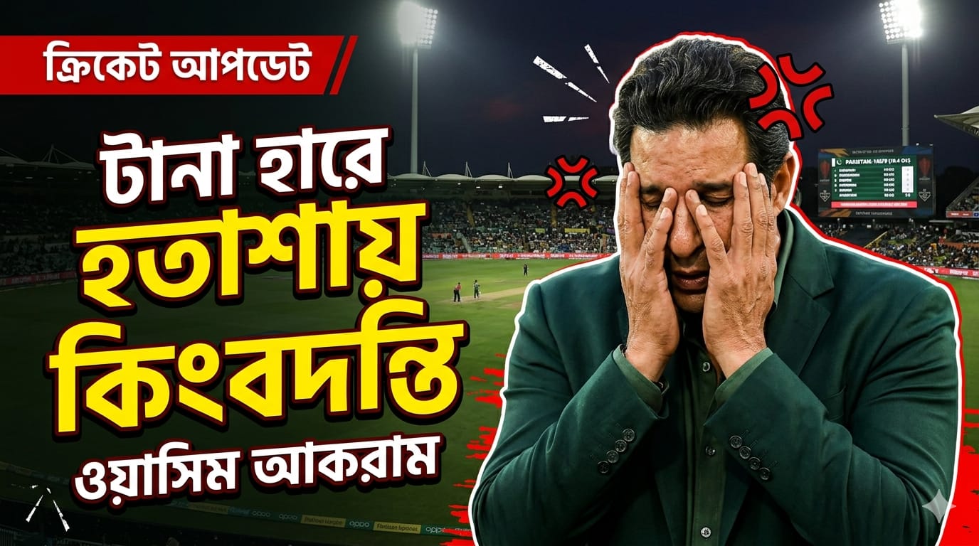 টানা হারে হতাশায় কিংবদন্তি পেসার ওয়াসিম আকরাম
