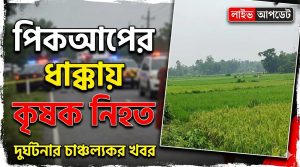 পিকআপ ভ্যানের ধাক্কায় এক কৃষক নিহত