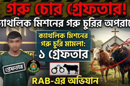 ক্যাথলিক মিশনের গরু চুরির মামলায় একজন গ্রেফতার