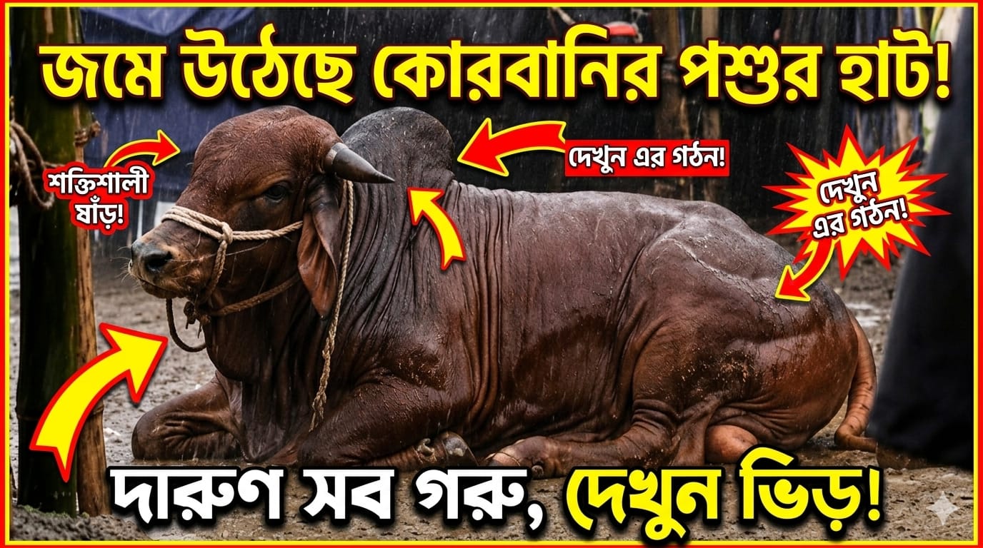দেশের বিভিন্ন এলাকায় জমে উঠেছে কোরবানির পশুর হাট