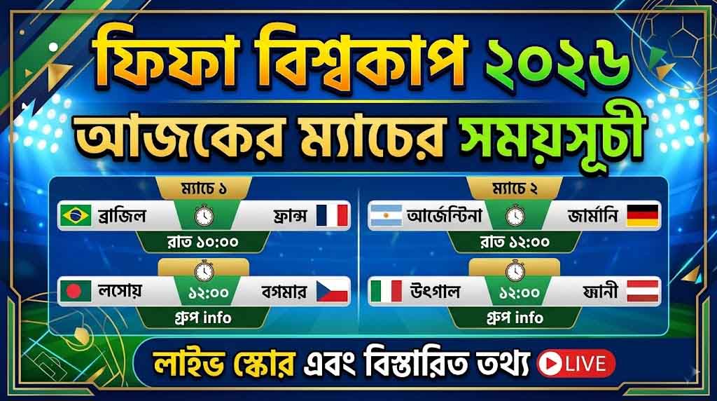 FIFA World Cup 2026 Today Match Schedule
