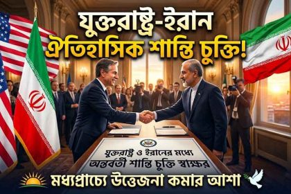 যুক্তরাষ্ট্র ও ইরানের মধ্যে অন্তর্বর্তী শান্তি চুক্তি স্বাক্ষর, মধ্যপ্রাচ্যে উত্তেজনা কমার আশা