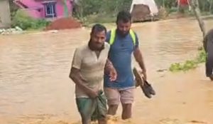 চার গ্রাম আকস্মিক পাহাড়ি ঢলের পানিতে তলিয়ে গেছে
