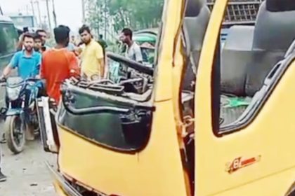 পিকআপ ও ট্রাকের মুখোমুখি সংঘর্ষে পিকআপ চালক নিহত