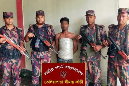 ভারতীয় দুই কেজি গাঁজাসহ আসামী গ্রেফতার