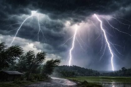 বজ্রপাতে দুই শিশুর মর্মান্তিক মৃত্যু