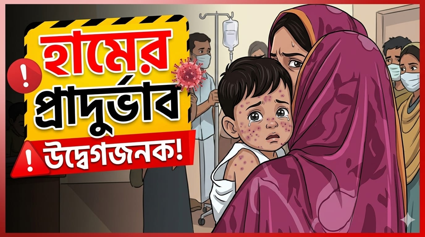 হামের প্রাদুর্ভাব এখনও উদ্বেগজনকভাবে অব্যাহত রয়েছে
