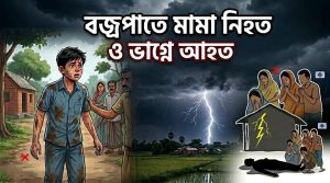 বজ্রপাতে মামা নিহত-ভাগনে আহত