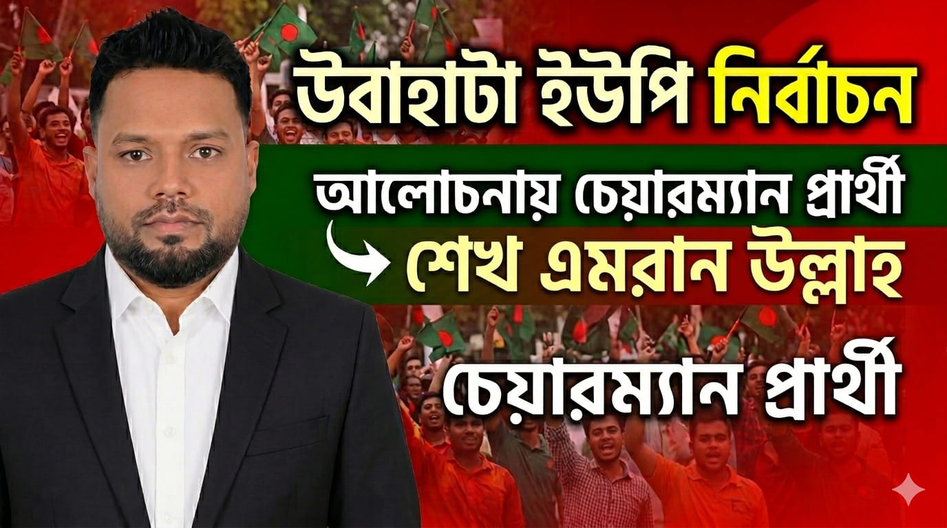 চেয়ারম্যান প্রার্থী শেখ এমরান উল্লাহকে ঘিরে আলোচনা