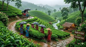 মাঝারি ধরনের ভারী থেকে ভারী বৃষ্টিপাত
