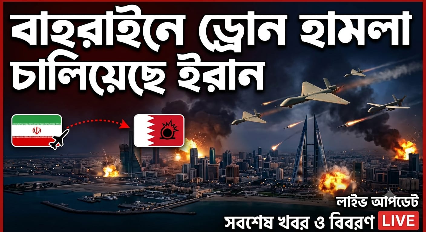 বাহরাইনে ড্রোন হামলা চালিয়েছে ইরান
