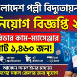 BREB Job Circular 2026 | বাংলাদেশ পল্লী বিদ্যুতায়ন বোর্ডে ১৪৬০ জন নিয়োগ