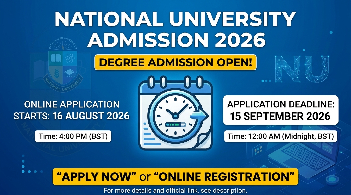 National University Degree Admission 2026