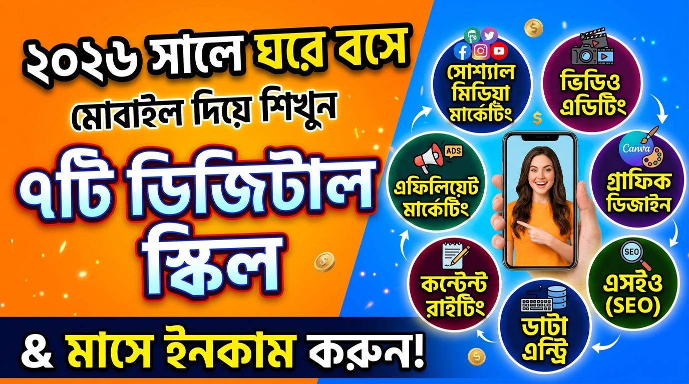 মোবাইল ফোন দিয়ে ঘরে বসে শেখা যায় এমন ৭টি ডিজিটাল স্কিল