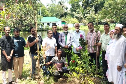 হবিগঞ্জে স্বপ্ন সোসাইটির বৃক্ষ রোপণ