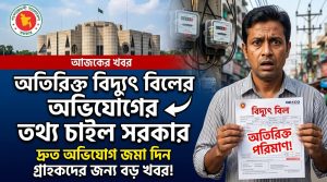 অতিরিক্ত বিদ্যু বিলের অভিযোগের তথ্য চাইল সরকার