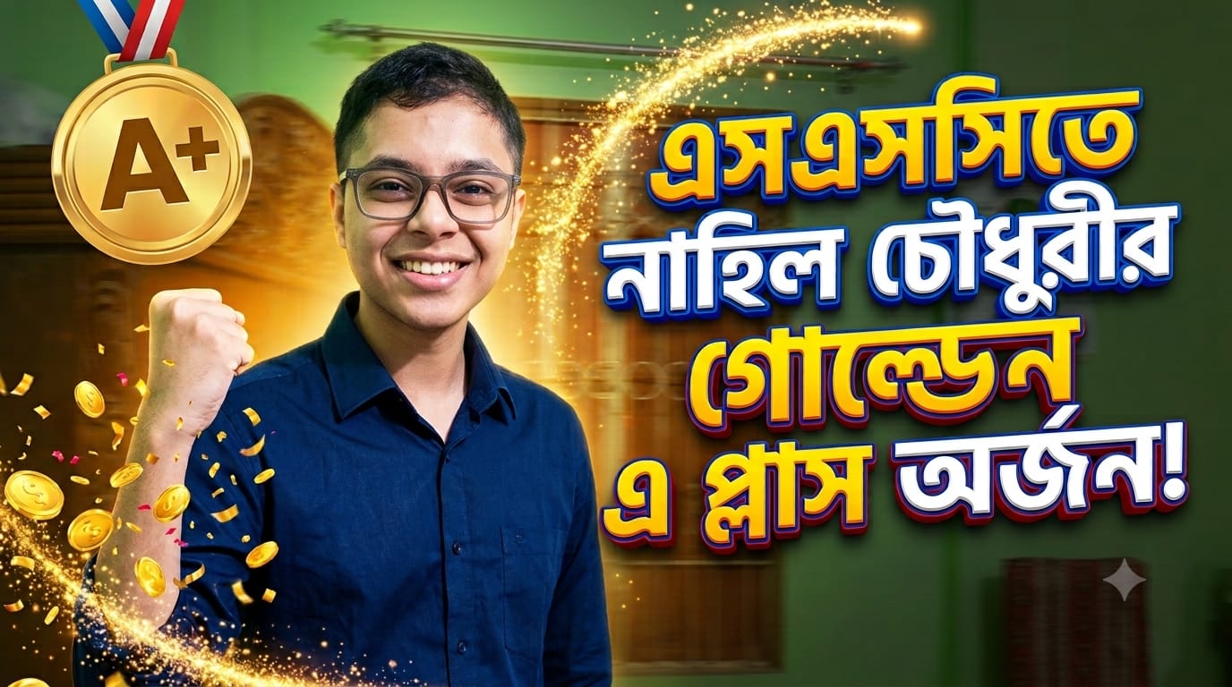 এসএসসিতে নাহিল চৌধুরীর গোল্ডেন এ প্লাস অর্জন