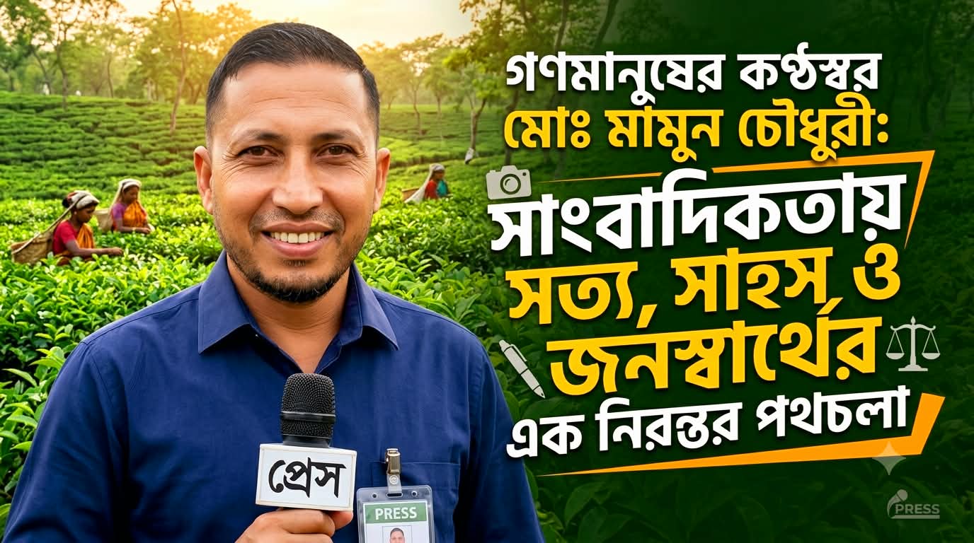 সাংবাদিকতায় সততা ও সাহসের প্রতিচ্ছবি মোঃ মামুন চৌধুরী