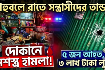 দোকানে সশস্ত্র হামলায় ৫ জন আহত মালামাল লুটের অভিযোগ