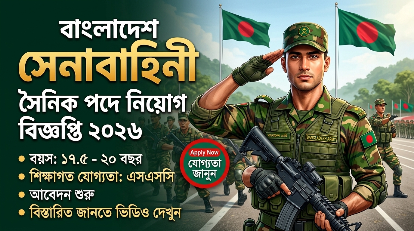 বাংলাদেশ সেনাবাহিনী নিয়োগ ২০২৬