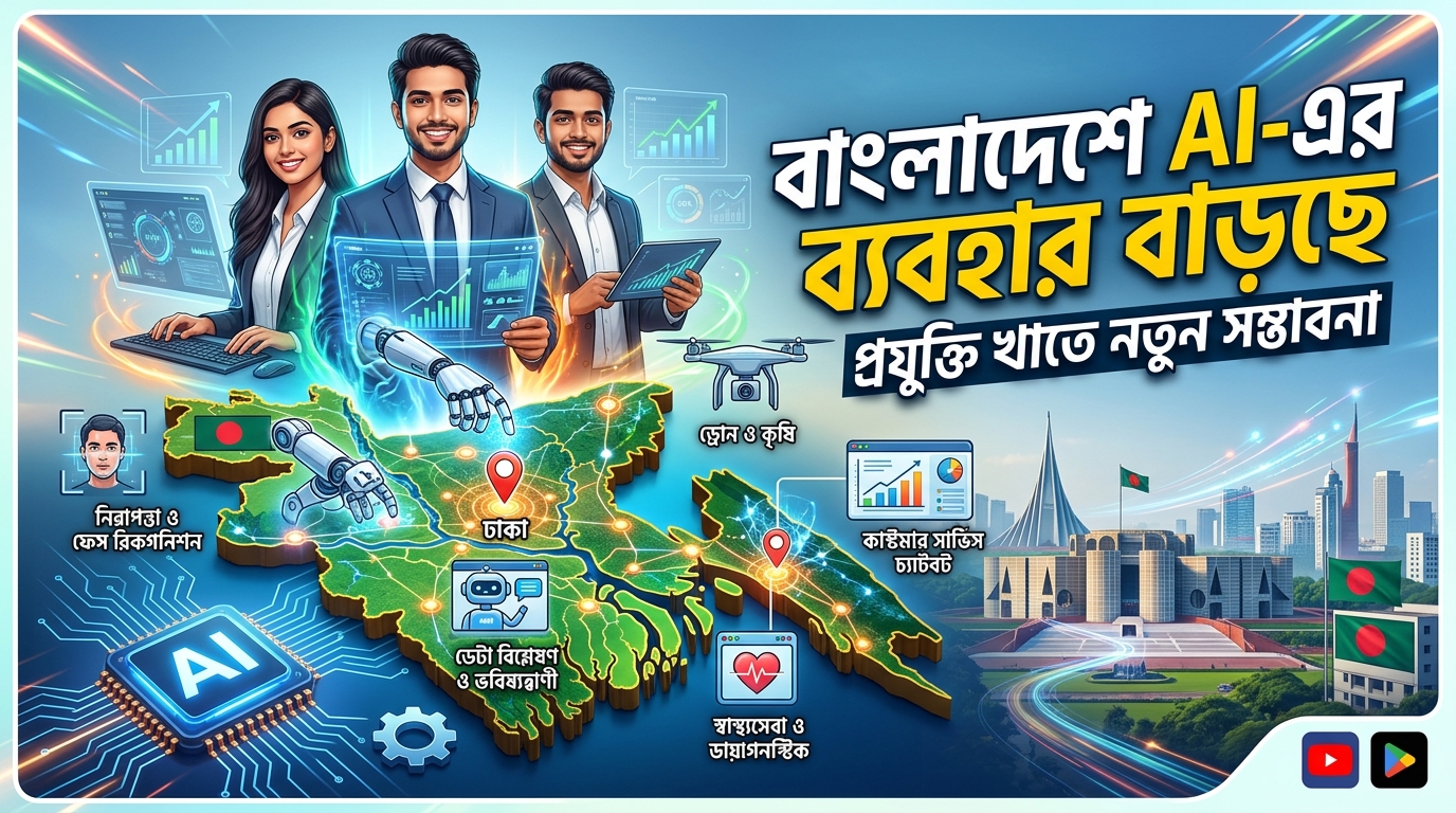 বাংলাদেশে AI-এর ব্যবহার বাড়ছে: প্রযুক্তি খাতে নতুন সম্ভাবনা
