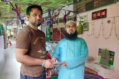ছাওয়াল পীরের মাজার উন্নয়নে ফ্রান্স প্রবাসীর আর্থিক অনুদান