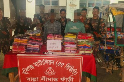 বিজিবিকে হামলার চেষ্টায় দেশীয় অস্ত্রসহ ২জন আটক