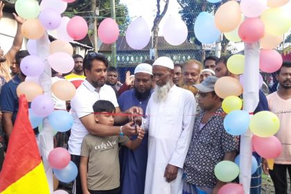 শায়েস্তাগঞ্জে প্রাইজ মানি ডে মিনিবার ফুটবল টুর্নামেন্ট উদ্বোধন