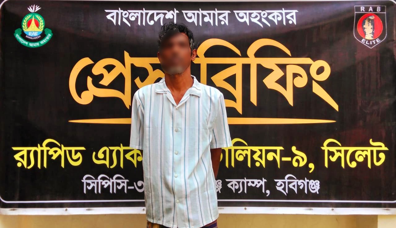 চুনারুঘাটে প্রতিবন্ধী নারী ধর্ষণ মামলার আসামি গ্রেপ্তার