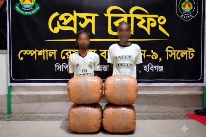 ২০ কেজি গাঁজাসহ দুজন মাদক কারবারি গ্রেফতার