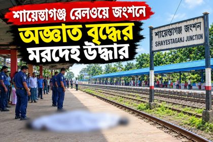 শায়েস্তাগঞ্জ রেলওয়ে জংশনে অজ্ঞাত বৃদ্ধের মরদেহ উদ্ধার
