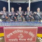 হবিগঞ্জ বিজিবির অভিযানে বিপুল ভারতীয় মদ ও বাংলাদেশী রসুন জব্দ
